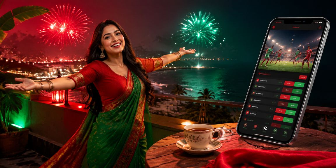 সেন্ট মার্টিনে লাল সবুজ থিমে মোবাইল ক্যাসিনো বিশ্লেষণ দেখছেন ব্যবহারকারী