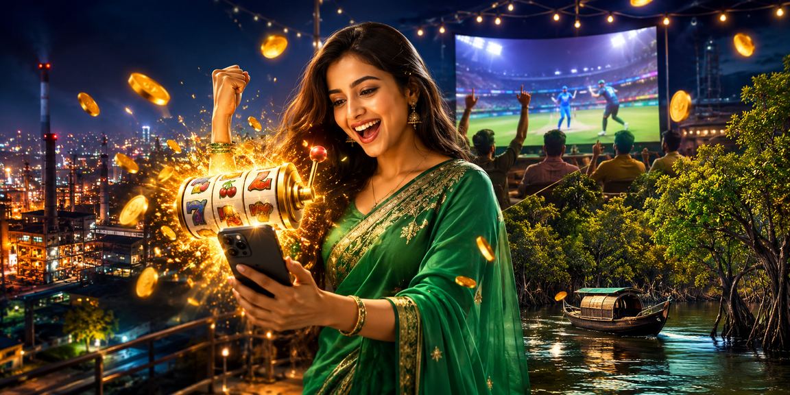 সুন্দরবনের পাশে ক্রিকেট বেটিং করছেন একজন ব্যবহারকারী